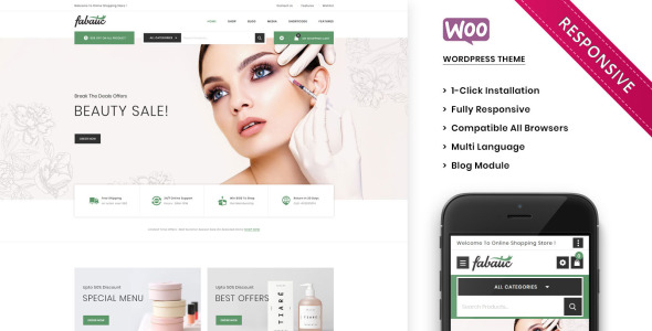 премиальная тема косметического магазина woocommerce