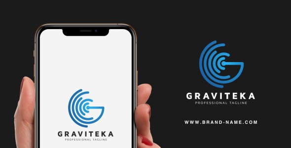 Шаблон логотипа на тему графика