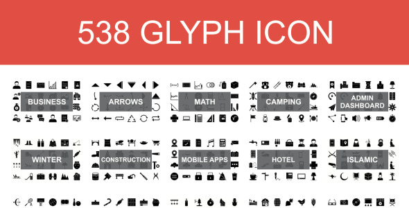 Набор иконок на тему графика