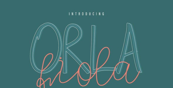 Шрифт на тему графика