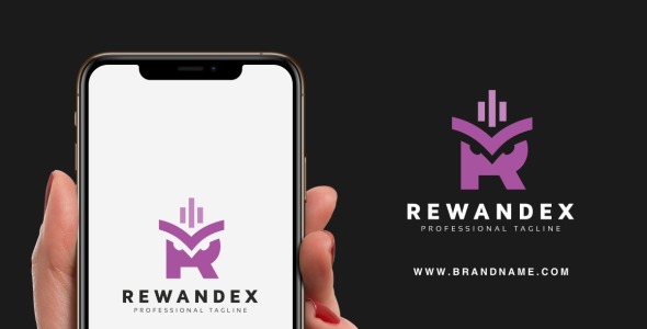 Шаблон логотипа на тему графика