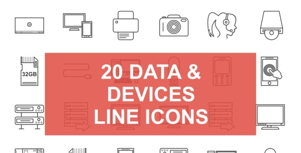 Набор иконок на тему графика