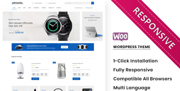 тема мега электронного магазина woocommerce