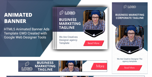 Animated Banner на тему клининговая компания