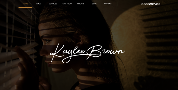 шаблон сайта личного портфолио