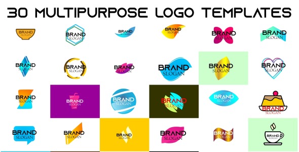 Шаблон логотипа на тему графика