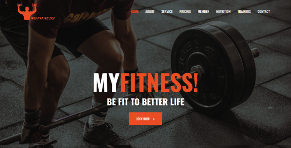 шаблон целевой страницы тренажерного зала