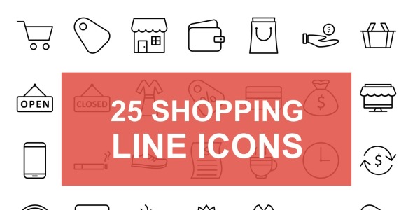 Набор иконок на тему графика