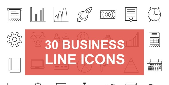 Набор иконок на тему графика