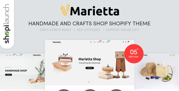 handmade &amp; crafts shop тема shopify
