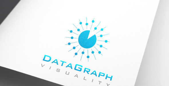 Шаблон логотипа на тему графика