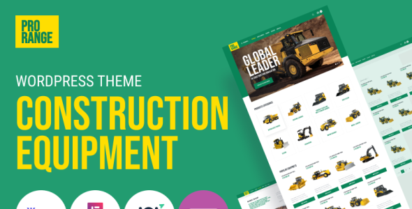 строительная техника wordpress тема