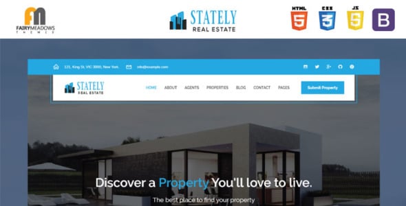 величественная недвижимость html5 шаблон сайта