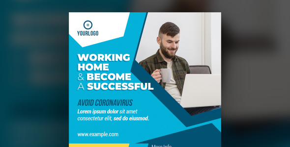 Шаблон для соцсетей на тему графика