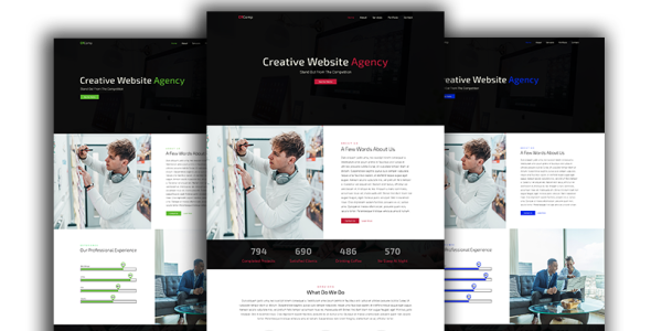 PSD шаблон на тему информационные технологии