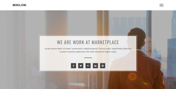 шаблон сайта minilow creative portfolio