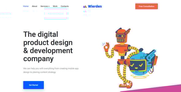 современный цифровой продукт moto cms 3 шаблон