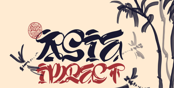 Шрифт на тему графика