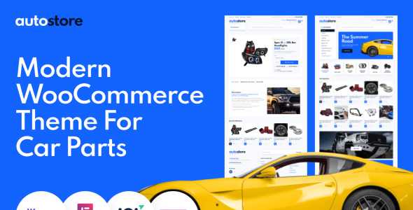 автомобильные запчасти elementor woocommerce тема