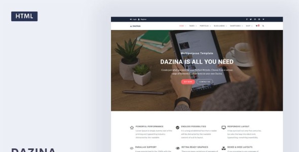 шаблон сайта multiporpose business &amp; agency website template
