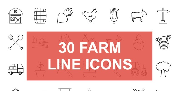 Набор иконок на тему графика