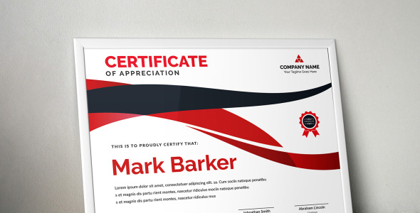 Шаблон сертификата на тему графика