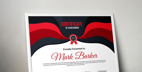 Шаблон сертификата на тему графика