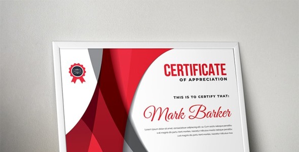 Шаблон сертификата на тему графика