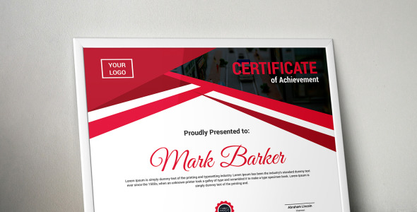 Шаблон сертификата на тему графика