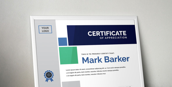 Шаблон сертификата на тему графика