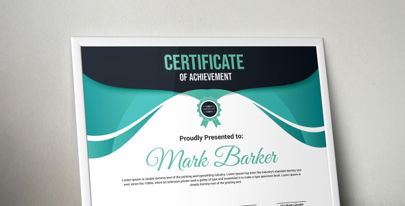 Шаблон сертификата на тему графика