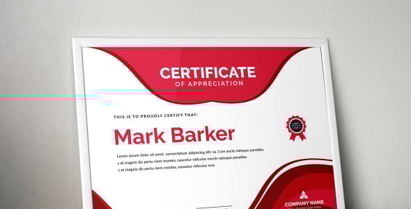 Шаблон сертификата на тему графика