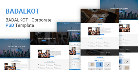 Адаптивный PSD шаблон на тему программное обеспечение