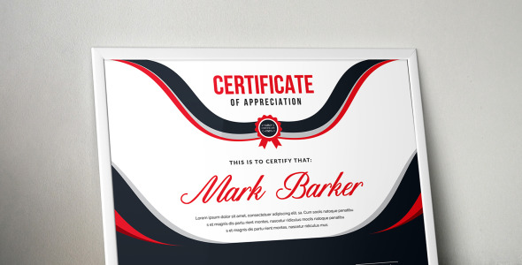 Шаблон сертификата на тему графика