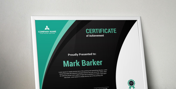 Шаблон сертификата на тему графика