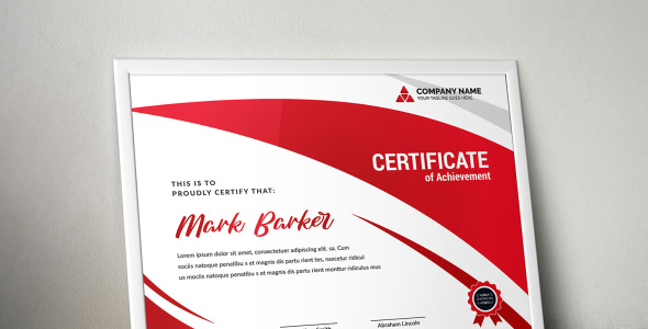 Шаблон сертификата на тему графика