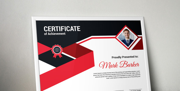 Шаблон сертификата на тему графика