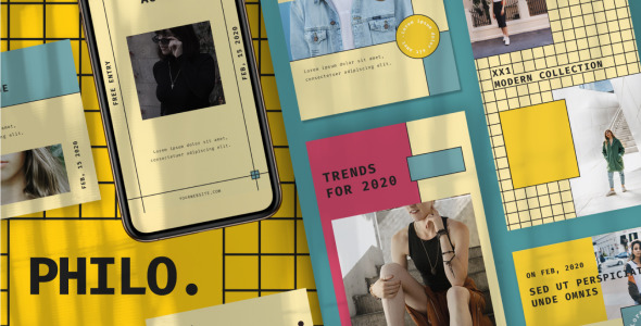 Шаблон для соцсетей на тему графика