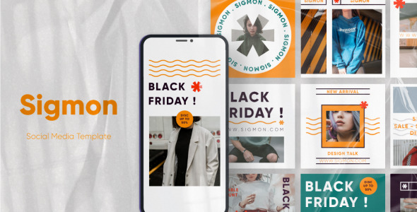 Шаблон для соцсетей на тему графика