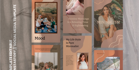 Шаблон для соцсетей на тему графика