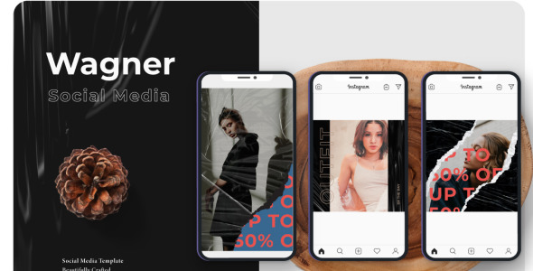 Шаблон для соцсетей на тему графика