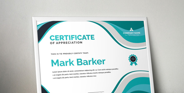 Шаблон сертификата на тему графика