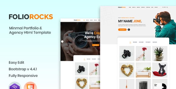 шаблон сайта портфолио и агентства