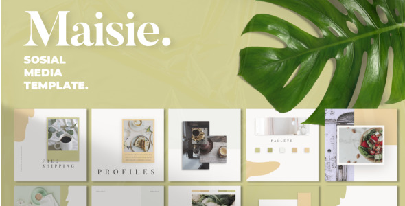 Шаблон для соцсетей на тему графика