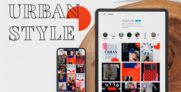 Шаблон для соцсетей на тему графика