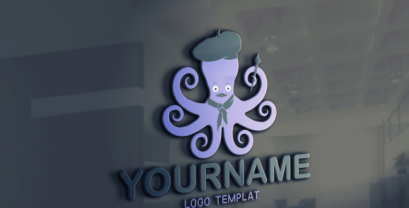 Шаблон логотипа на тему графика