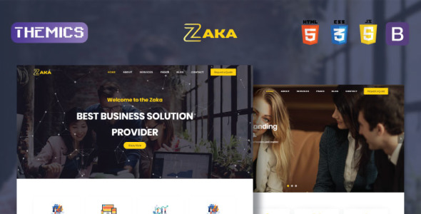бизнес и корпоративный шаблон сайта html5