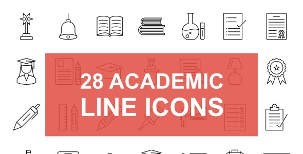 Набор иконок на тему графика