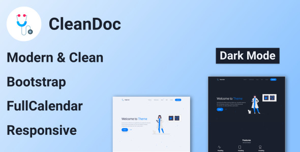 шаблон целевой страницы cleandoc