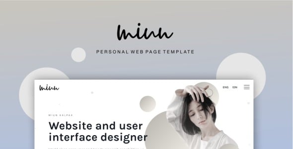 miun personal webpage шаблон сайта